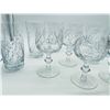 Image 3 : Crystal wine and water glasses, 14 pcs