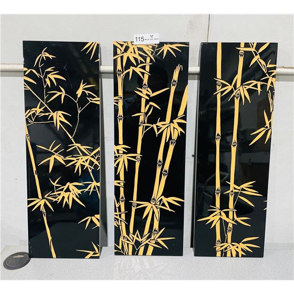Bamboo panels wall art