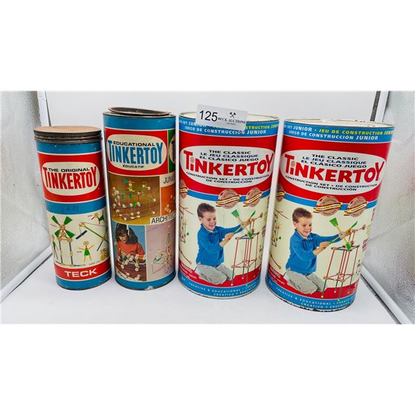 Vintage Hasbro TINKERTOY construction set lot