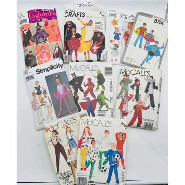 Vintage sewing costume patterns