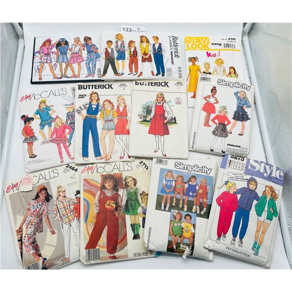 Vintage sewing patterns child and adolescent
