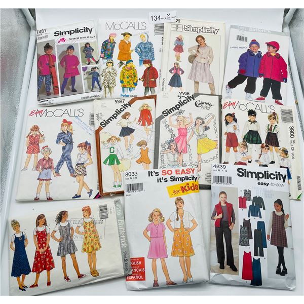 Vintage sewing patterns child and adolescent