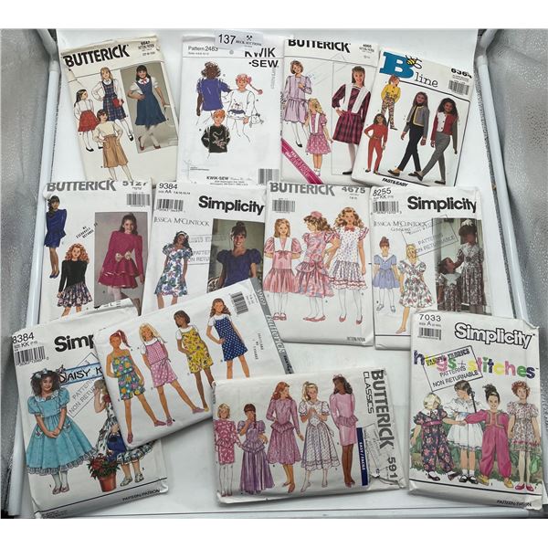 Lot of girls dress patterns