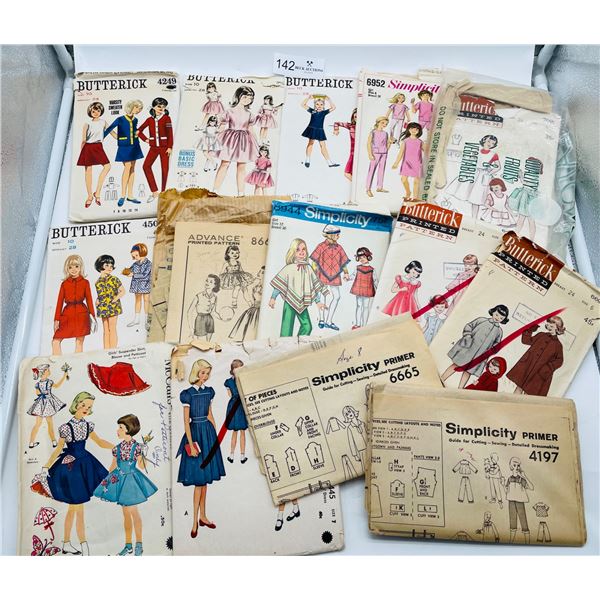 1960's girls sewing patterns