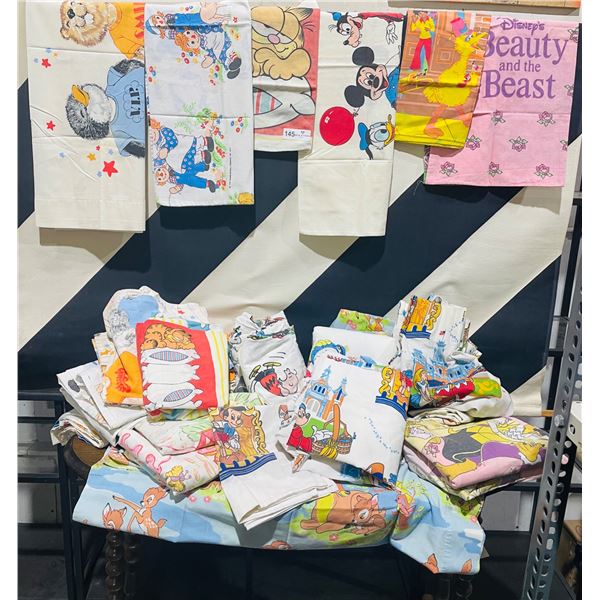 Large Lot of vintage Disney bedding