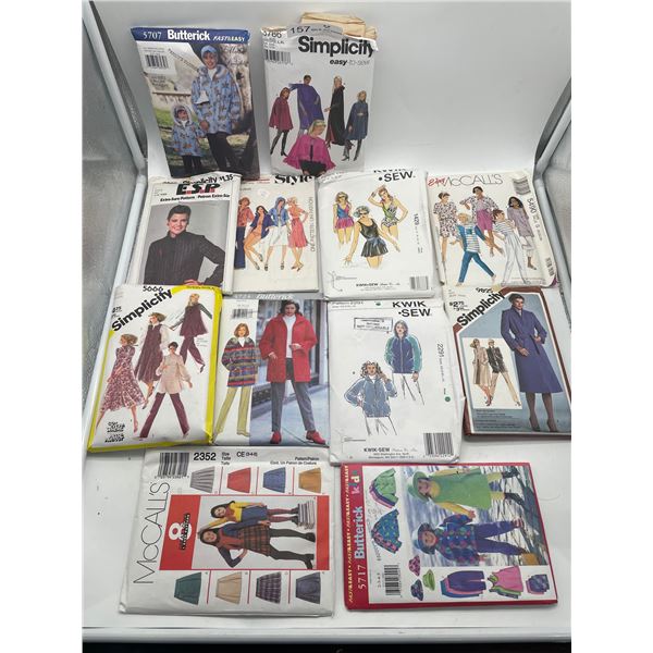 Vintage sewing patterns, women's bathing suits