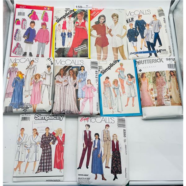 Vintage sewing patterns, ladies nightgowns