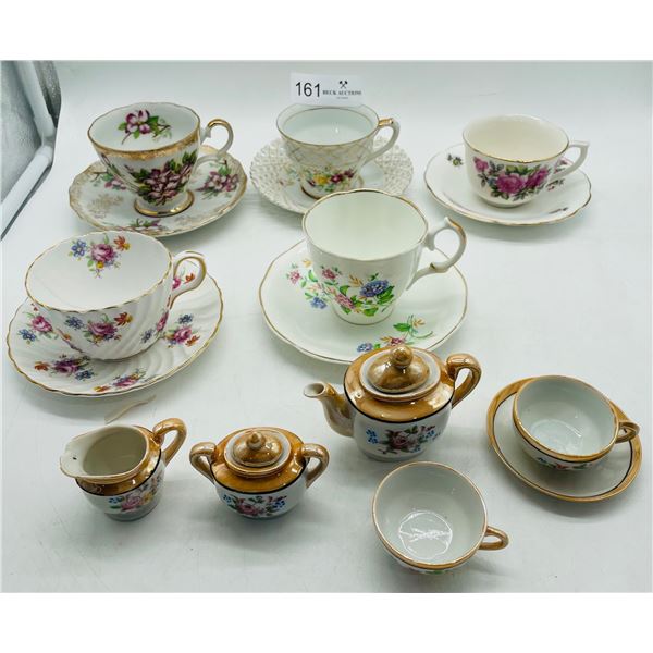 Teacup and Saucer lot, Childs tea pieces