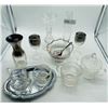 Image 1 : Crystal and Glass Lot, depression glass and silver fade