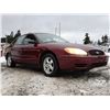 Image 8 : A12A --  2004 FORD TAURUS SE, Red, 203869 KM