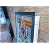 Image 3 : Hand Made Leaded Stained Glass Aprox 21"W x 41 3/4 " H