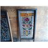 Image 1 : Hand Made Leaded Stained Glass Aprox 21"W x 41 3/4 " H