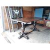 Image 1 : Vintage 2 Pedastal Solid Wood Table, Aprox 5' L x 2' 9" W
