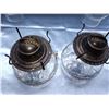 Image 2 : 2 Eagle Oil Lamps With Flutes