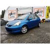Image 2 : C3 --  2007 HONDA FIT , Blue, 212274 KM