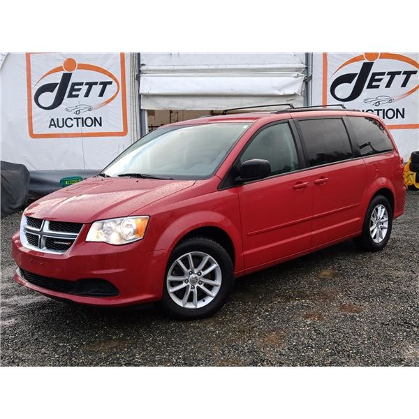 F4 --  2014 DODGE GRAND CARAVAN SE, Red, 155801 KM