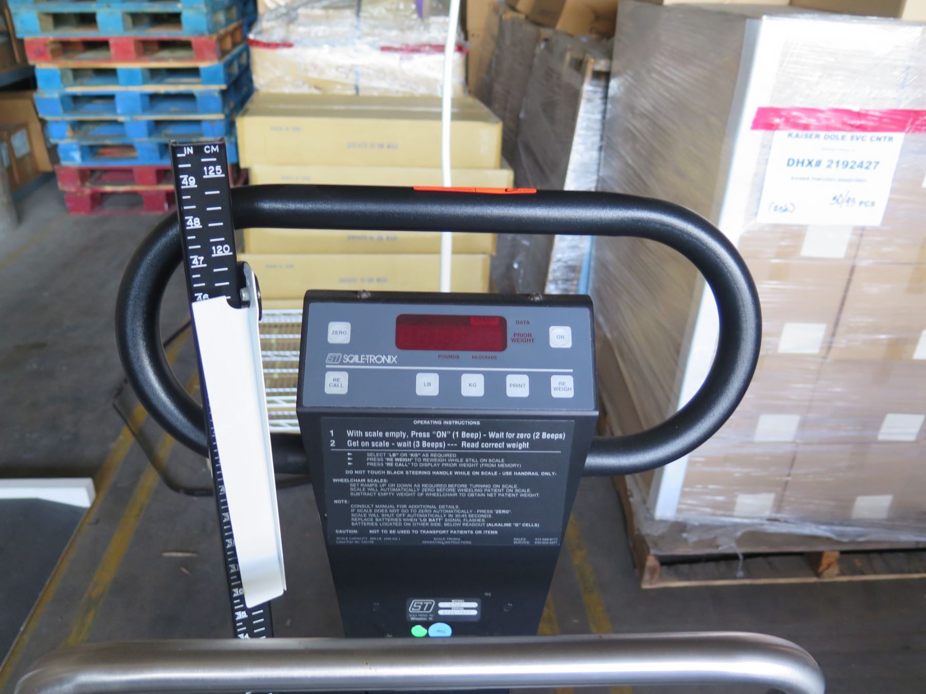 Scale-Tronix 6702 Portable Oversized Wheelchair Scale