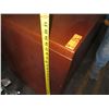 Image 8 : Qty 3 pcs Wooden Office Furniture: 4 Drawer File & 2 Door Cabinets 72"x20"x29"H & Desk 59"x20"x29"H 