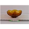 Image 1 : Vintage Amber Glass Anchor Hocking Bowl (7 1/2”)