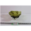 Image 1 : Vintage Avocado Green Art Glass