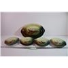 Image 1 : Vintage Bavarian Platter w/ 4 Plates “Game Birds”