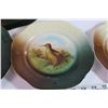Image 5 : Vintage Bavarian Platter w/ 4 Plates “Game Birds”