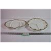 Image 1 : (2) Vintage Fire King Milk Glass Divided Serving Plates
