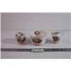 Image 1 : (3) Pieces of Fine Bone China (Cream & Sugar + Fruit Bowl)