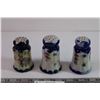 Image 2 : (3) Vintage Cobalt Salt & Pepper Shakers