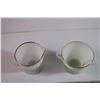 Image 2 : Vintage Fire-King Milk Glass Cream & Sugar Set