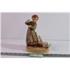Image 1 : Vintage Holland Mold Girl w/ Geese Figurine (9”)