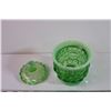 Image 2 : Green Glass Dish w/ Lid
