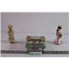 Image 1 : Jewellery Box + (2) Japanese Figures