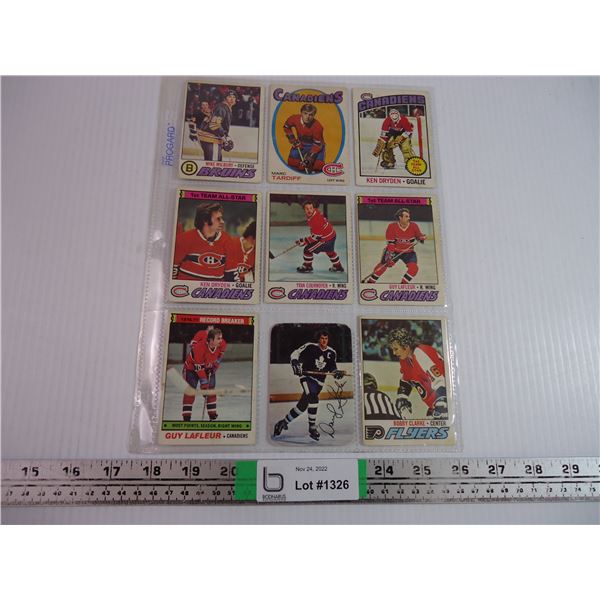 (9) Cards (7) from 1977-78,other 2 are older