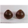 Image 2 : (2) Turned Wood Vases