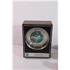 Image 2 : Chiquita 1980 Olympic Winter Games World Clock + Tin w/ 3 Bottles of Ink and Pencil Sharpener