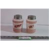 Image 1 : Vintage Milk Glass Salt & Pepper Shakers