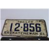 Image 2 : (2) Saskatchewan Trailer Licence Plates