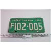 Image 1 : 1969 Saskatchewan Licence Plates
