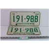 Image 1 : Pair of 1968 Saskatchewan Licence Plates