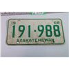 Image 3 : Pair of 1968 Saskatchewan Licence Plates