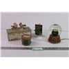 Image 1 : Vintage Looking Box + Candle, Air Freshener and Snow Globe