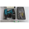Image 1 : 12 Volt Drill - Charger & Batteries (no charge in batteries untested) Incomplete Socket Set