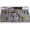 Image 2 : (2) Bank Folders filled with Pens (plus empty Penpal folder)