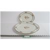 Image 1 : Elite Works Limoges France - Large & Small Platters (large platter chipped on bottom)