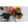 Image 3 : Glass Coasters - (2) Thermometers - Spoons - Calculators - Bear - Misc Items
