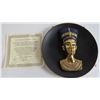 Image 2 : 24k Painted Collector Plate - Egypt - Nefertiti - The Eternal Beauty (with original receipt and cert