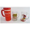 Image 3 : Coca-cola Plastic Cup - A&W Mug - Disney Mugs - 007 Glass - Flintstones Glass