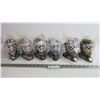 (6) Collector Hockey Helmets