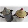 Image 2 : (2) Enamelware Coffee / Water Pots
